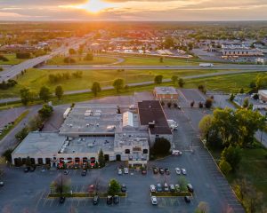 vue à vol d'oiseau d'hotel universel